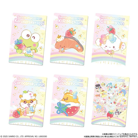 Bandai Galleta Wafer con Tarjeta de Sanrio 50th aniversario Fresa 12g