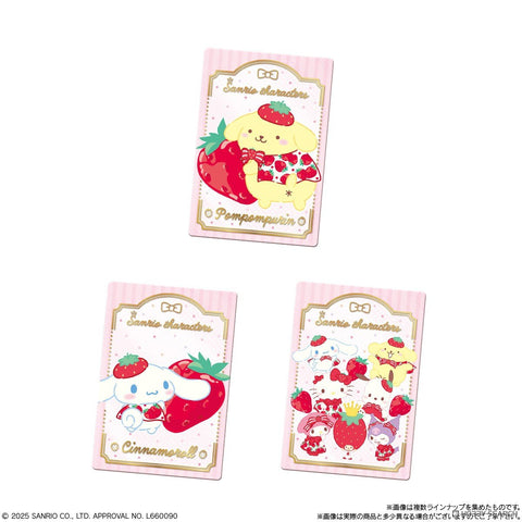 Bandai Galleta Wafer con Tarjeta de Sanrio 50th aniversario Fresa 12g
