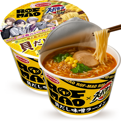Acecook Super x ROF-MAO Bowl Ramen de Miso con Caldo de Almejas 125g