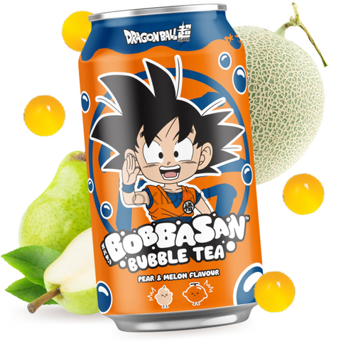 BobbaSan Dragon Ball Bubble Tea Sabor Pera y Melon 320ml