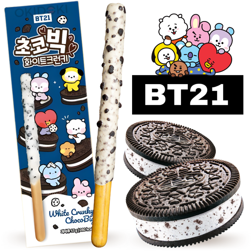 BT21 Chocobig White Crunky (Cookies & Cream) 57g | OKIDOKI Asian