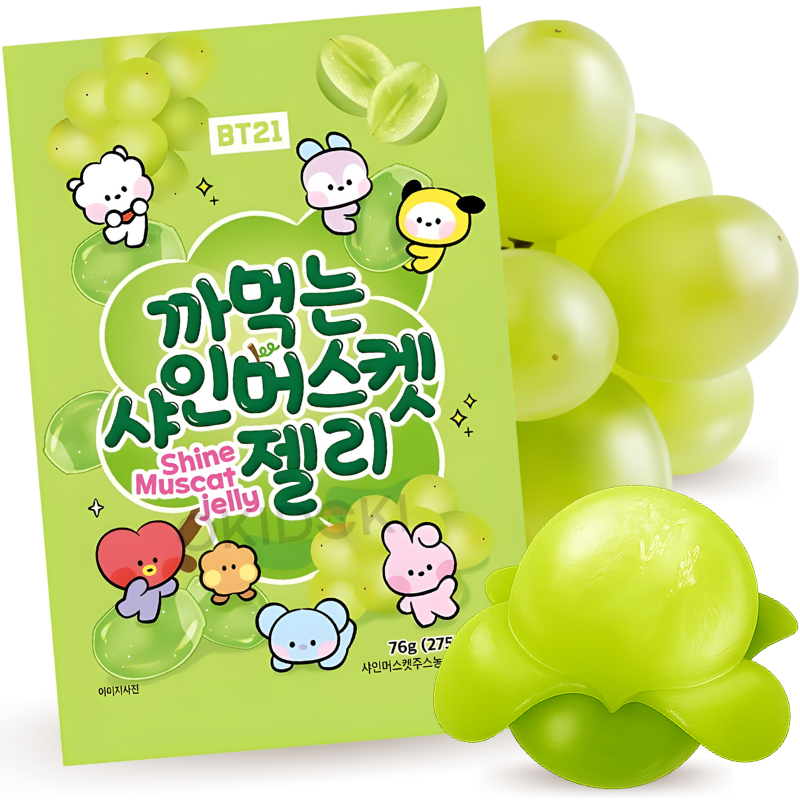 BT21 Peelable Grape Gummies Shinemuscat 76g | OKIDOKI Asian Market