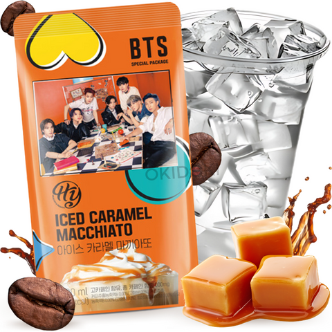 BTS Iced Coffee Caramel Macchiato Flavor (Halal) 230ml