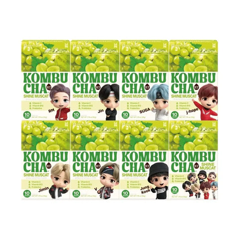 BTS Tinytan Kombucha Muscat Grape Flavor (Sugar Free) 5g X 10 units (Random Design)