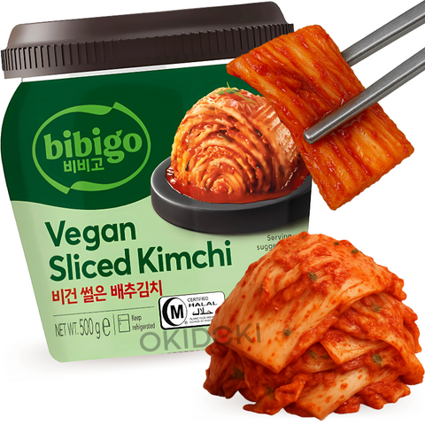 CJ BIBIGO Kimchi Fresco Coreano En Rodajas (Vegano, Halal) (<4°c) 500g