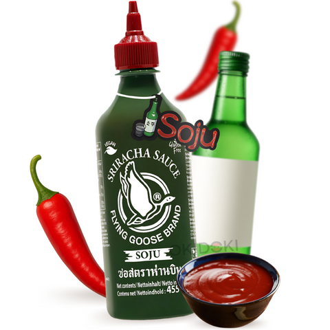 Flying Goose Salsa Sriracha Soju (Vegano, Sin Gluten) 455ml