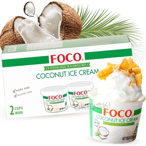 Coconut Ice Cream <18°c (Dairy-Free & Gluten-Free) (80g x 2pcs) 160g