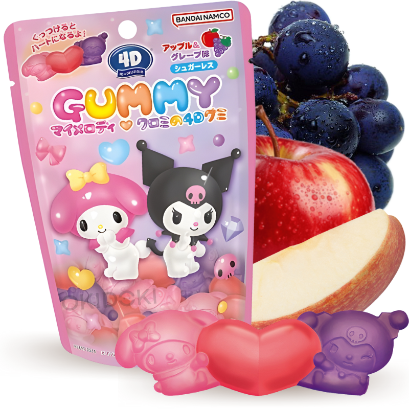 Heart 4D Gummies My Kuromi Melody 60g | OKIDOKI Asian Market
