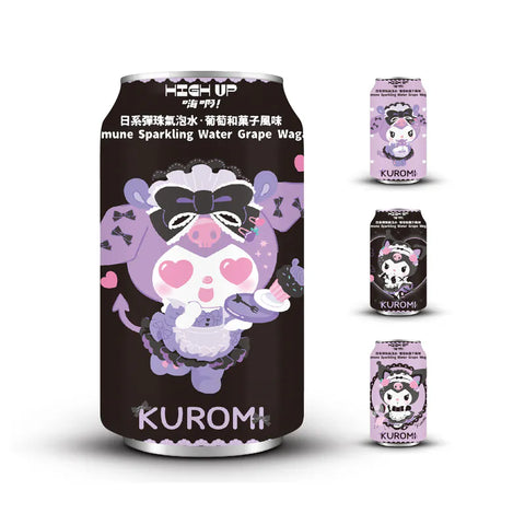High Up Kuromi Soda Ramune Sabor Uva Wagashi 330ml