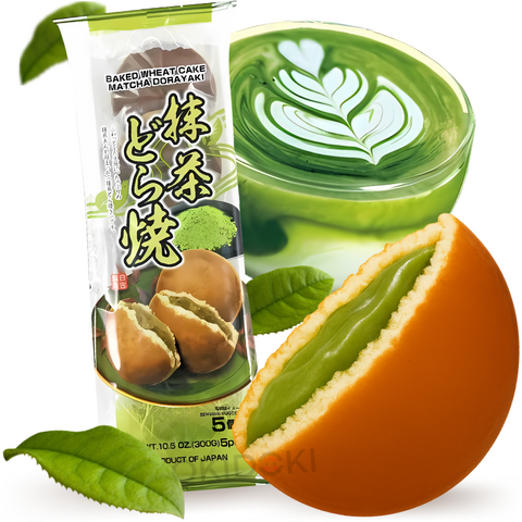 Hiyoshi Dorayaki Bizcocho Japones Sabor Matcha 5pcs 300g