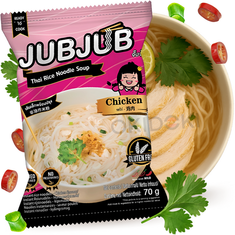 Jub Jub Chicken Flavored Rice Noodles (Gluten Free) 70g