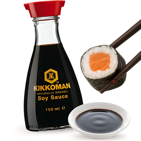 Molho de soja Kikkoman com dispensador (vegano) 150ml