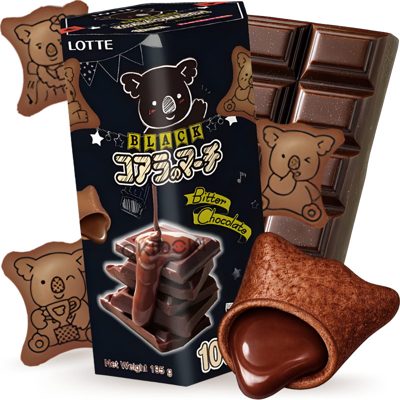Koala's March Bitter Chocolate Flavor Cookies 37g | OKIDOKI Asian