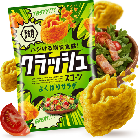 Koikeya Karamucho Aperitivos de Maíz en Capas Sabor Ensalada japonesa 60g