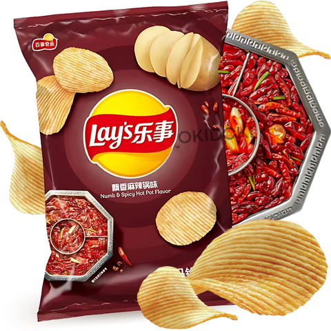 Lay's Patatas Fritas Onduladas sabor Hot Pot Sichuan 70g