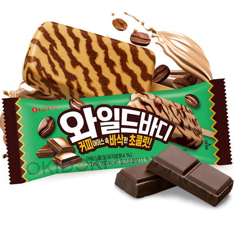 Lotte Wild Body Ice Cream Chocolate with Coffee Flavor 70ml