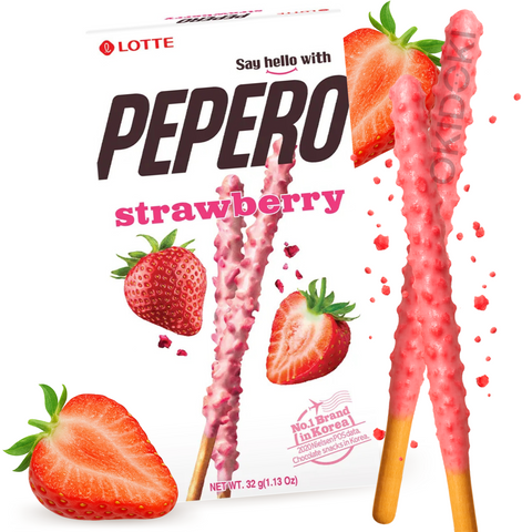 Lotte Pepero sabor Fresa 32g