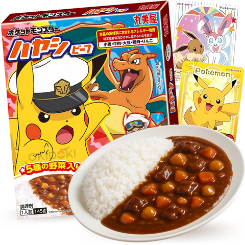 Marumiya Instant Curry Beef Flavor (Mild) with Pokémon Sticker 145g