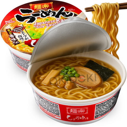 Menraku Bowl Japanese Ramen Shoyu Soy Sauce 76.7g