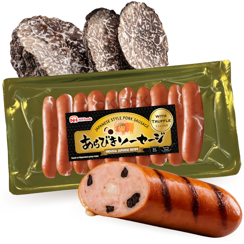NH Japanese Style Pork Sausage with Black Truffle 200g | OKIDOKI