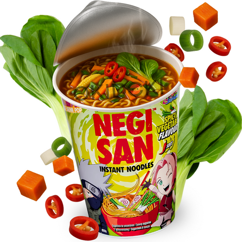 Negisan Naruto Cup Noodles Groentesmaak Mild Pittig 65g
