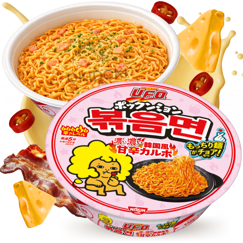 Nissin Yakisoba U.F.O. Korean Spicy Carbonara Flavor 101g