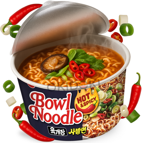 Nongshim Bowl Noodles Hot & Spicy Spicy Ramen 100g