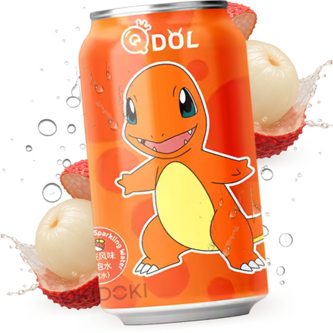 QDOL 3.0 Pokemon Charmander Soda sabor Lychee 330ml