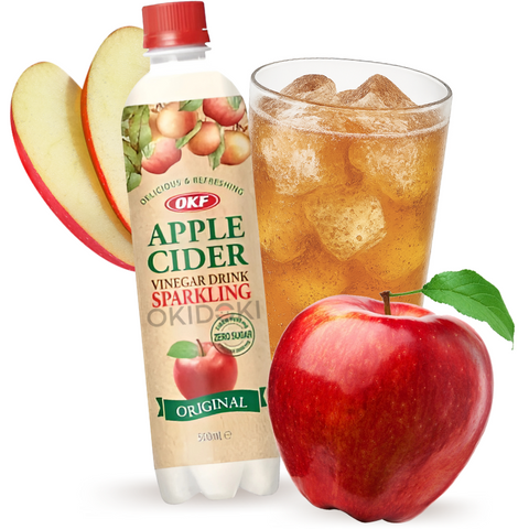 OKF Apple Cider Vinegar Fizzy Drink (Halal, Sugar Free) 500ml
