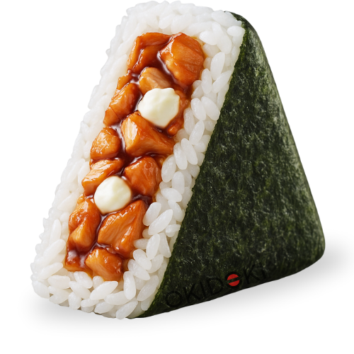 Onigiri de Teriyaki Salmón California 100g | OKIDOKI Asian Market
