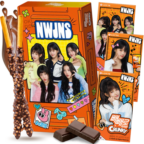 Pepero Crunky Edición New Jeans (Grande) 39g x 8pk