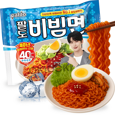 Paldo Bibim Men Fideo Frío Salteado Dulce y Picante (Vegano) (Edición Byeon Woo Seok) 130g
