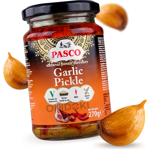 Picles de alho Pasco (vegetariano, sem glúten) 270g