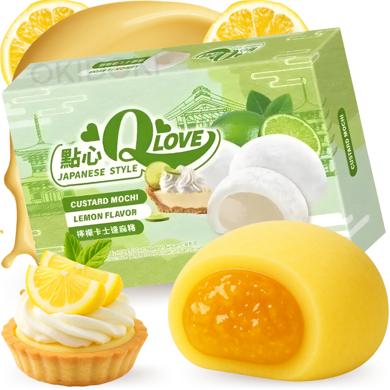 o⭐︎mochi（感謝）/6 QLove Mochi con Crema de Limón 168g | OKIDOKI Asian Market