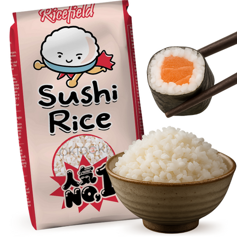 Ricefield Arroz Para Sushi Grano Redondo 1kg