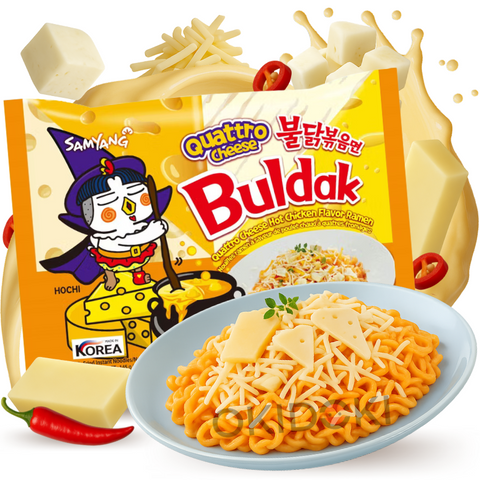Samyang Buldak Hot Chicken Ramen 4 Cheese Quattro Cheese (Halal) 145g