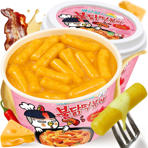 Samyang Buldak Hot Chicken Tteokbokki Spicy Carbonara 179g
