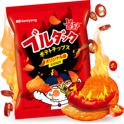 Samyang Buldak Aardappelen Pittige Kipsmaak Origineel 55g