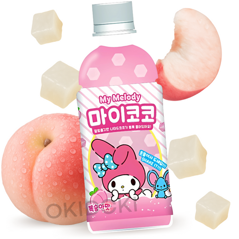 Sanrio My Melody Bebida de Melocoton con Gelatina 340ml