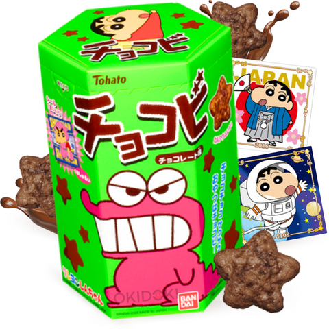 Tohato Shin Chan Galletas de Chocolate con Pegatina 25g