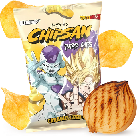 Ultrapop Chipsan Patatas Fritas sabor Cebolla Caramelizada (Goku vs Freezer) 110g