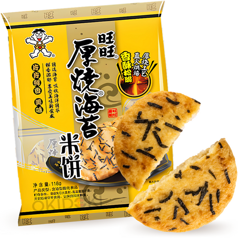 Want Want Galletas de Arroz con Alga Nori Asada 118g