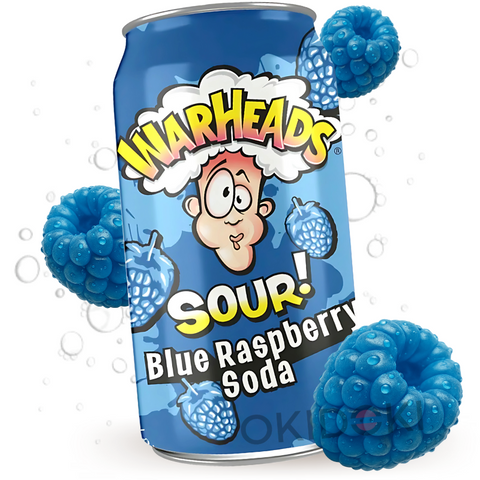 Warhead Sour Soda Blauwe Frambozensmaak 330ml