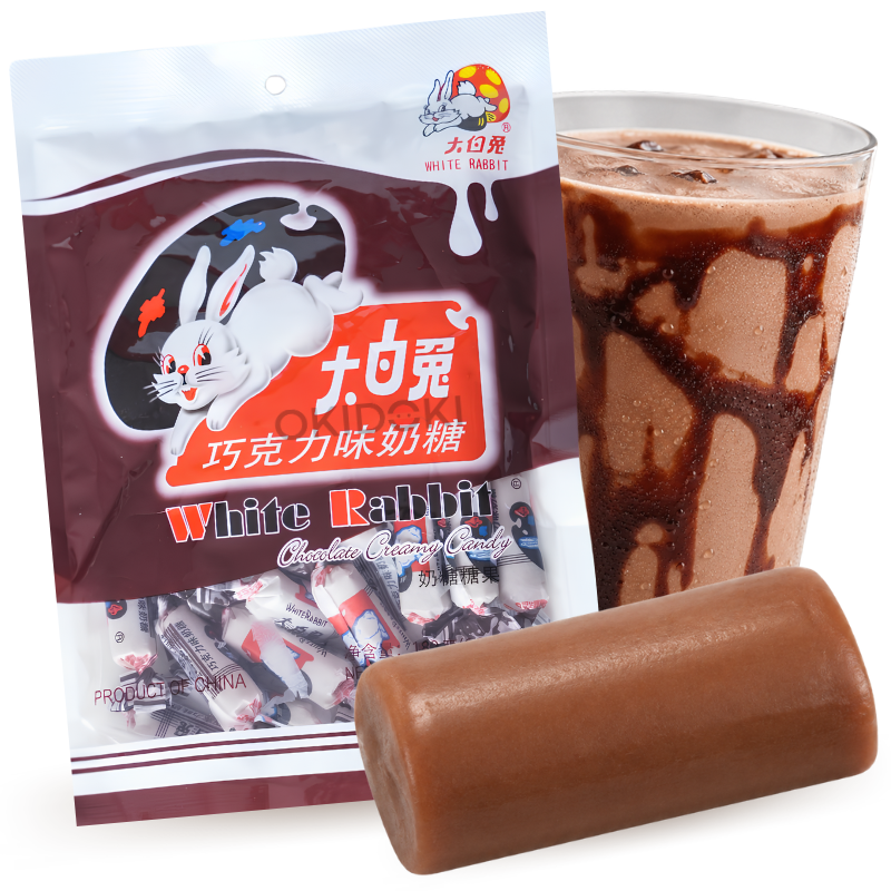 White Rabbit Chocolate Flavor Milk Candy 180g | OKIDOKI Asian Market