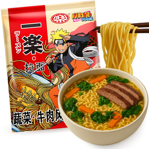 YILE Naruto Beef and Vegetable Ramen 92g