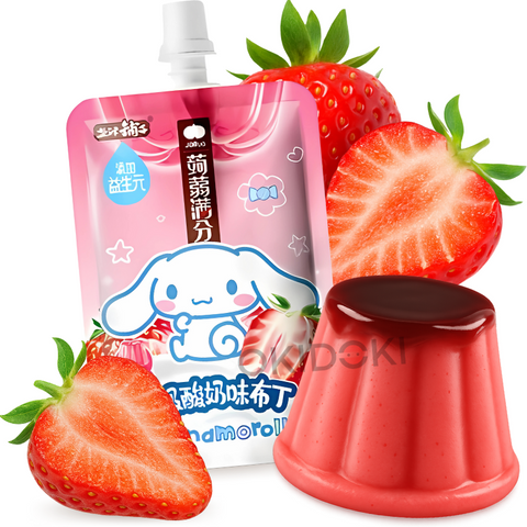 YJPZ Sanrio Pudín de Yogur y Fresa 80g