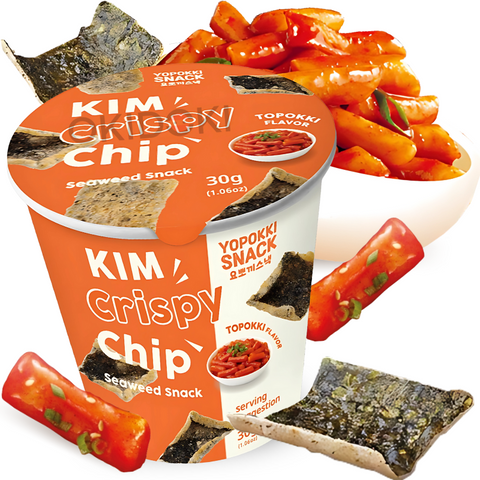 Yopokki Snacks Crujientes de Algas Sabor Toppokki 30g