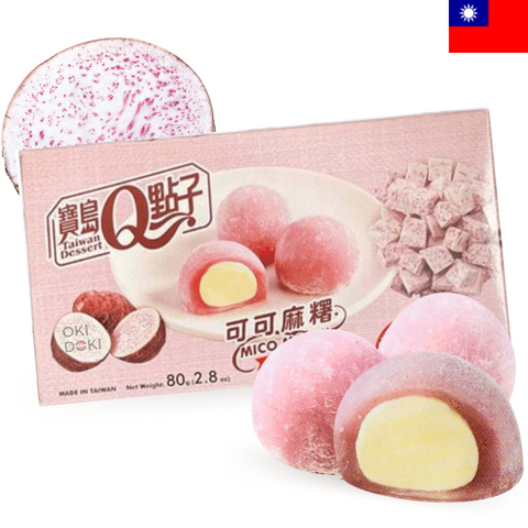 Taiwan Q Mochi de Cacao Taro 8uds 80g
