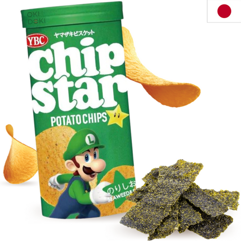 Ybc Chip Star Potatoes Nori Seaweed Flavor Super Mario Edition 45g