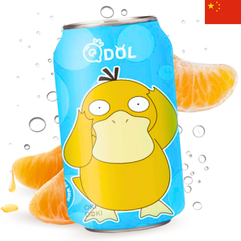 QDOL Pokemon Psyduck Soda Sabor Mandarina Japonesa 330ml